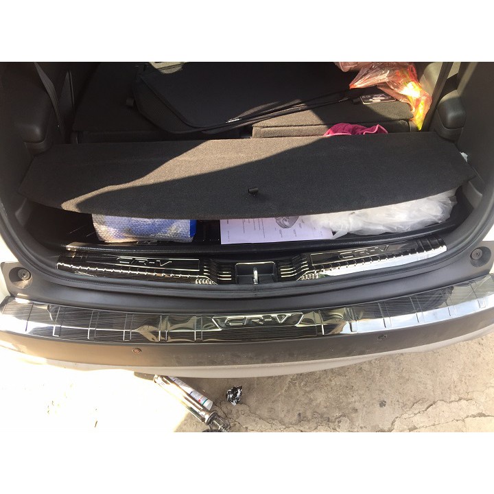 Ốp Chống Trầy Cốp Xe HONDA CRV 2018 - 2022, bộ ốp trầy cốp trong và ngoài Titan cao cấp