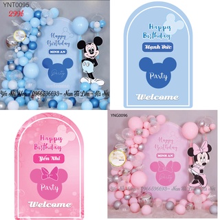 Sét trang trí sinh nhật cho bé kèm bạt in tên bé cao cấp YẾN NHI SHOP