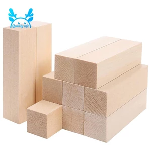 Bộ 10 Khối Gỗ Basswood Cỡ Lớn 4 x 1 x 1 Inch Chưa Hoàn Thành Cho Người Mới Bắt Đầu DIY