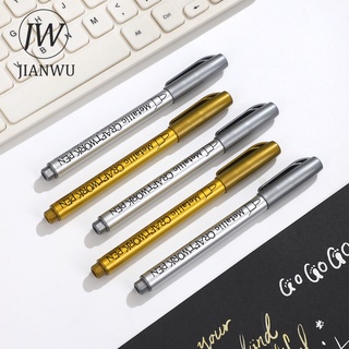 Jianwu 1 Vàng Bạc Kim Loại Màu Bút Sinh Viên Vẽ Highlighter Bút Viết Đồ Dùng Học Tập Văn Phòng Phẩm