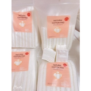 Bông Tẩy Trang 3 Lớp Natural 222 Pcs Mẫu Mới