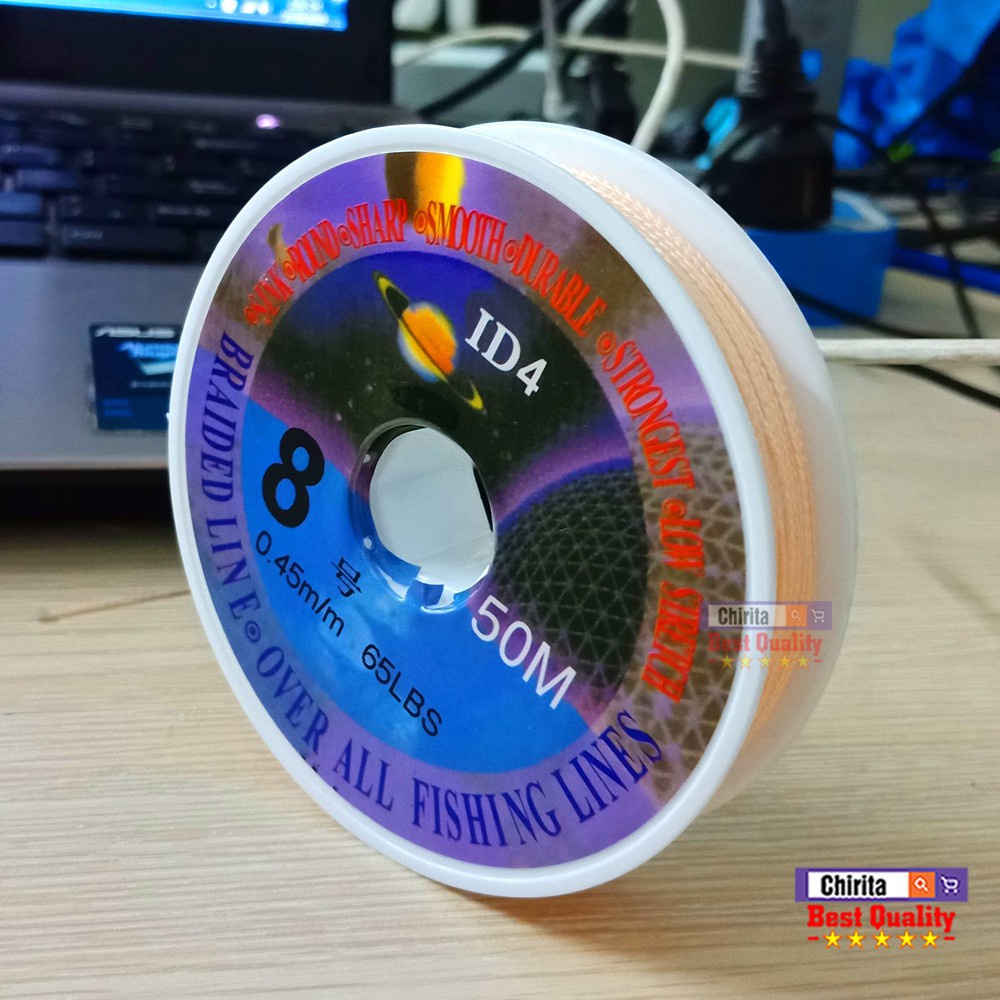 Dây Dù Câu Cá ID4 Dài 50 Mét - Đủ SIZE (buộc lăng xê) vip 679jasdja