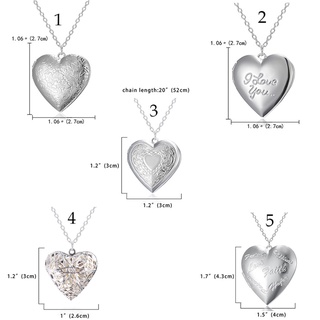 COME Heart Locket Mặt dây chuyền dành cho nữ Vòng cổ khung ảnh có thể mở cho gia đình