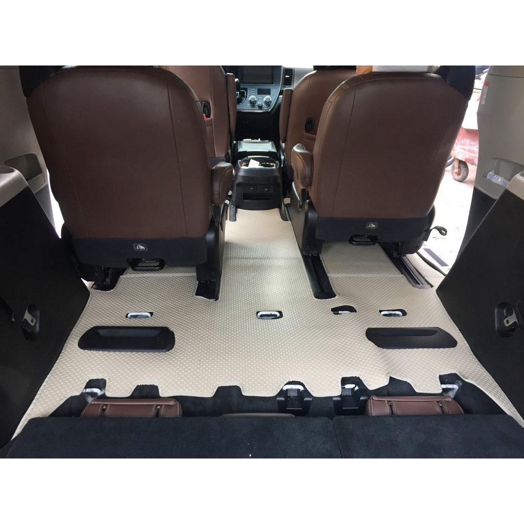 Thảm lót ô tô KATA cho xe Toyota Sienna XL30 (2012 - 2020) - Khít với sàn, Chống trơn, Không mùi, Không ẩm mốc