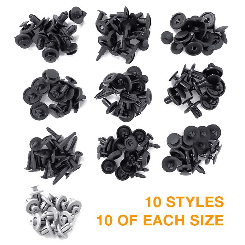 Set 100 kẹp khóa ô tô SEAMETAL bằng nhựa thông dụng