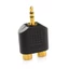 Charmantcc1 Di Động Mạ Vàng 3 5 Mm Stereo Cắm Sang 2RCA Đỏ + Trắng Nữ Kết Nối Adapter Cho Tivi Điện Thoại Notebook Bàn Làm Việc