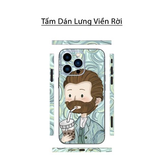 Tấm dán Skin Mặt Sau Trà Sữa FULL VIỀN Dành Cho 13prm , 12prm , 11prm , x, xsm, ip11 , ip12 , ip13 - FukiShop