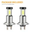 Bộ Bóng Đèn Pha LED 2X H7 Chùm Thấp Cao 100W 30000LM Siêu Sáng 6000K Trắng
