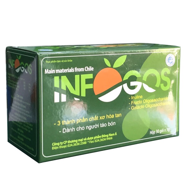 Infogos bổ sung chất xơ hỗ trợ táo bón