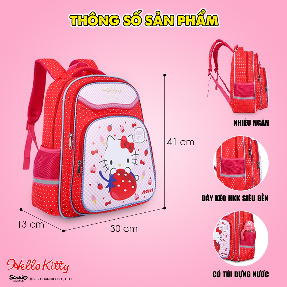 Ảnh Balo Học Sinh Hello Kitty Siêu Nhẹ Dành Cho Bé Gái BL1076 2