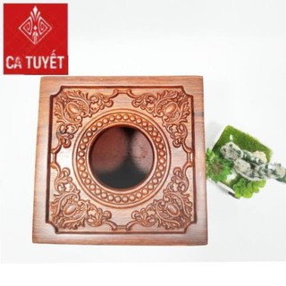 [Siêu Rẻ]Hộp gỗ hương đựng giấy trạm hoa dây cao cấp