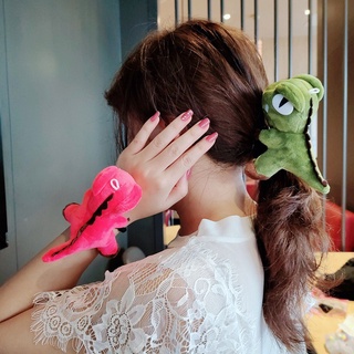 Dây buộc tóc hình khủng long nhỏ dễ thương phong cách Hàn Quốc cho nữ