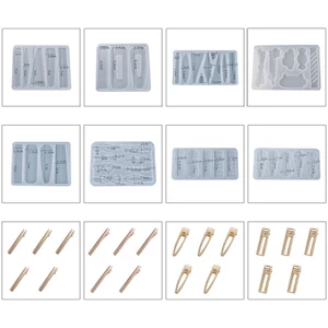 Khuôn silicone làm kẹp tóc và đồ thủ công mỹ nghệ từ nhựa epoxy resin chuyên nghiệp dễ dùng