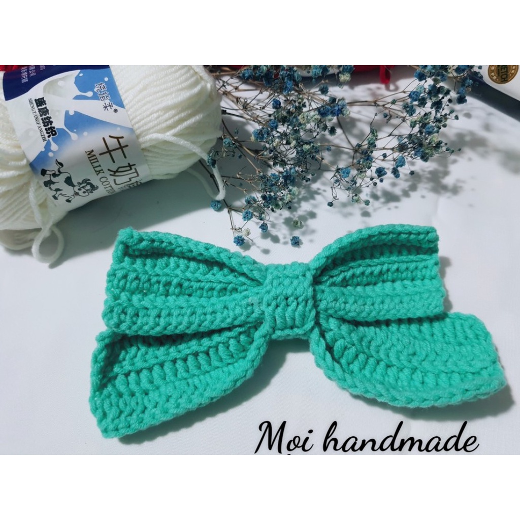 Kẹp tóc nơ len công chúa | Shopee Việt Nam