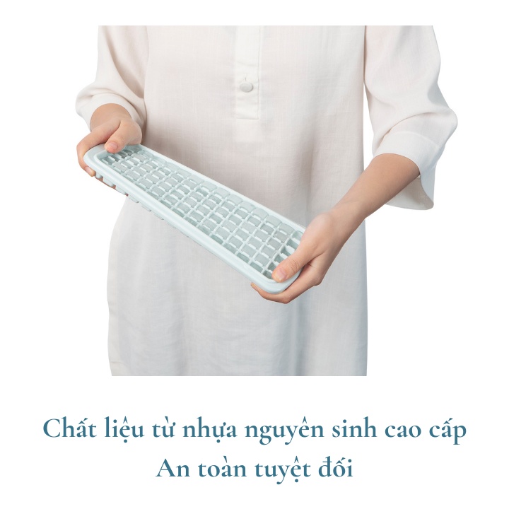 Ảnh Khay đá tròn Kari 4 viên Inochi, chất liệu nhựa PP an toàn 2