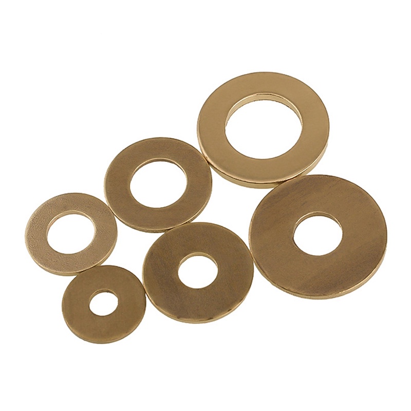 Đồng thau Đồng phẳng Máy giặt trơn Miếng đệm đệm M2 M2.5 M3 M4 M5 M6 M8-M16