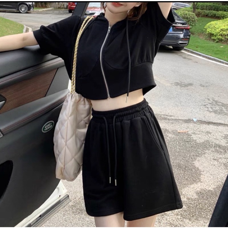 Set croptop cá tính nhiều màu sắc