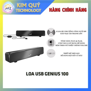 LOA USB GENIUS SOUNDBAR 100 - Hàng Chính Hãng