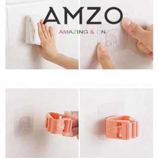 AMZO_MÓC KẸP CÂY LAU NHÀ DÁN TƯỜNG ĐA NĂNG SIÊU DÍNH CHẮC CHẮN