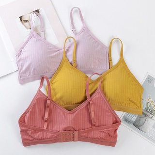 Áo lót  bra  2 dây cotton tăm  cài sau kèm mút đệm mã 833