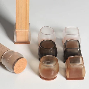 Bọc chân bàn ghế BỘ 4 CÁI chống trầy xước sàn nhà chân đế cao su chống trượt nút nhựa bọc ghế chống ồn