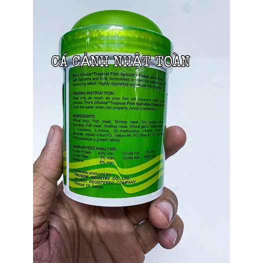 THỨC ĂN CHO CÁ ÔNG TIÊN TROPICAL FISH PRO CHOICE DẠNG LÁ 30G