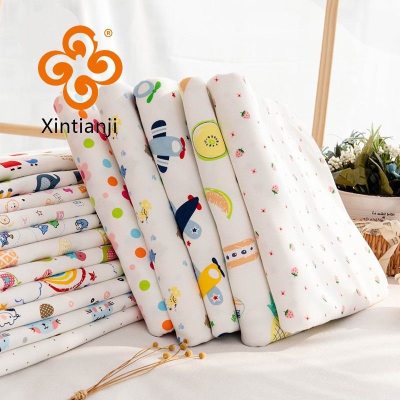 50x185cm Quần Áo Trẻ Em Vải Cotton In Hình Quần Bộ Đồ Ngủ Thân Thiện Với Môi Trường Cho Bé KAIN PASANG DIY May Chất Liệu Khăn Lau TJ0076