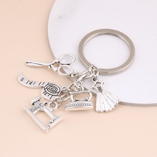 Mới Móc Khóa Hình Cây Kéo Đo Lường May Vá diy