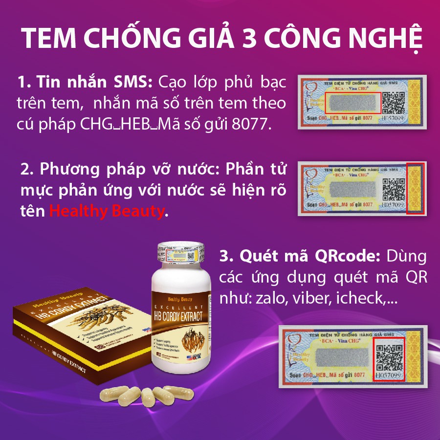 Ảnh Viên Uống Đông Trùng Hạ Thảo Bồi Bổ Khí Huyết HB CORDY EXTRACT 2