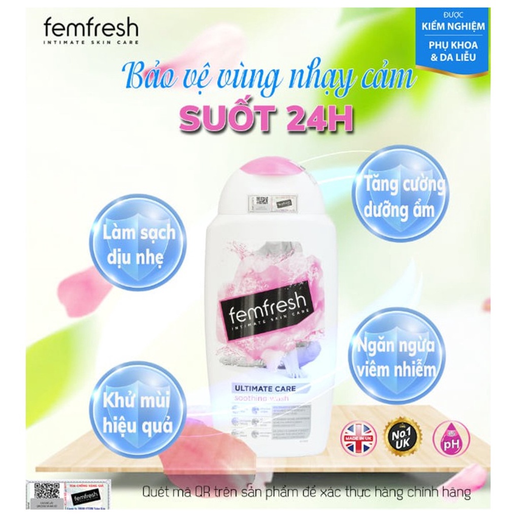 Dung dịch vệ sinh phụ nữ Femfresh Daily Intimate Wash 150ml / 250ml