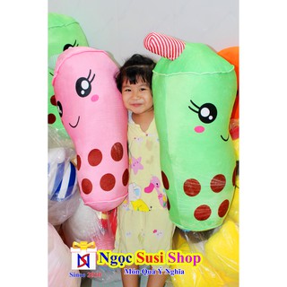 [SIÊU MỊN] GẤU BÔNG GỐI ÔM TRÀ SỮA NHỒI BÔNG SIÊU TO [ CỰC ĐẸP NHA ẢNH THẬT 100%]