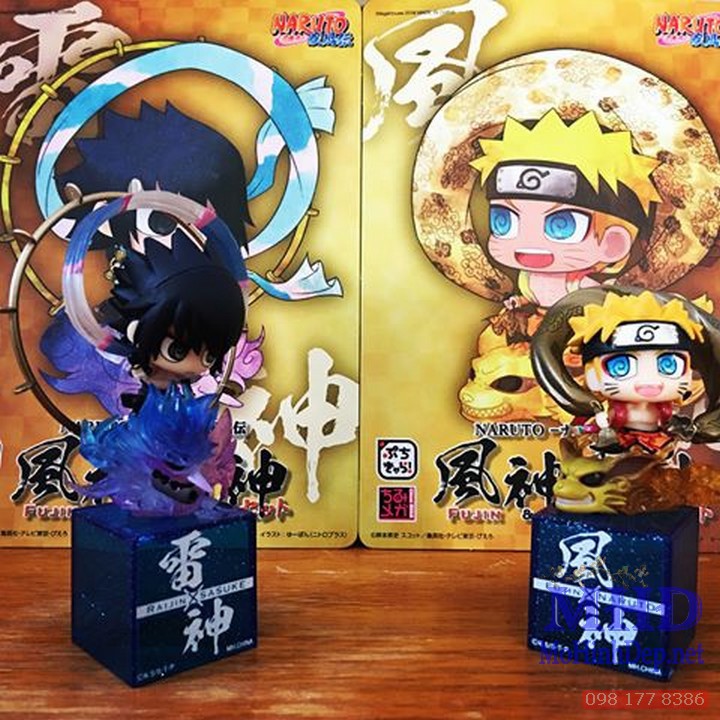 [MHĐ] Bộ mô hình Set Figure Chibi Naruto Fujin & Sasuke Raijin - Naruto ...