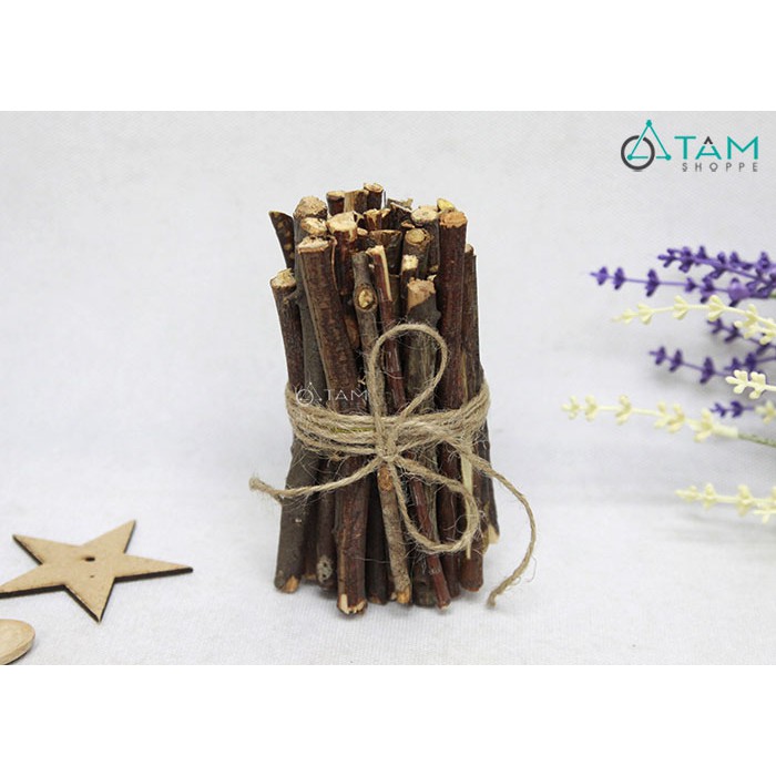 Que củi khô trang trí dài 13-15cm bó 200gr TAN | Shopee Việt Nam