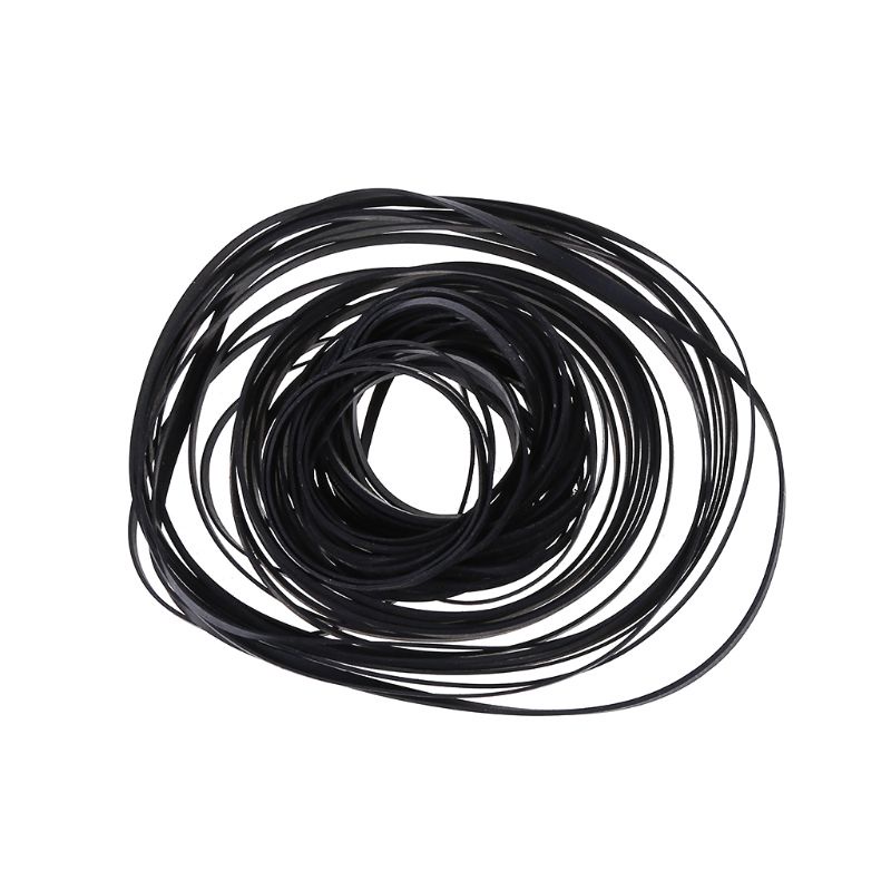 50PCS 40-135MM Universal Mix Cassette Tape Machine Belts Assorted Common Flat Ru