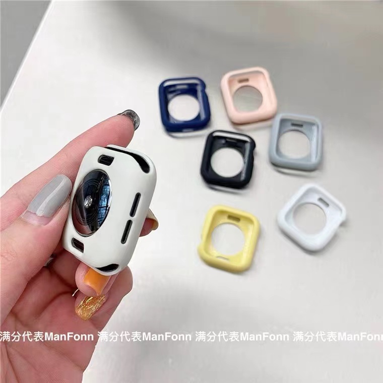 Ốp Lưng Kẹo Cho Apple Watch 46MM Series 11 10 9 8 7 SE 6 5 4 iWatch Ultra 3 2 49mm 45 41 45 SE 40 44 42 38MM Ốp Lưng