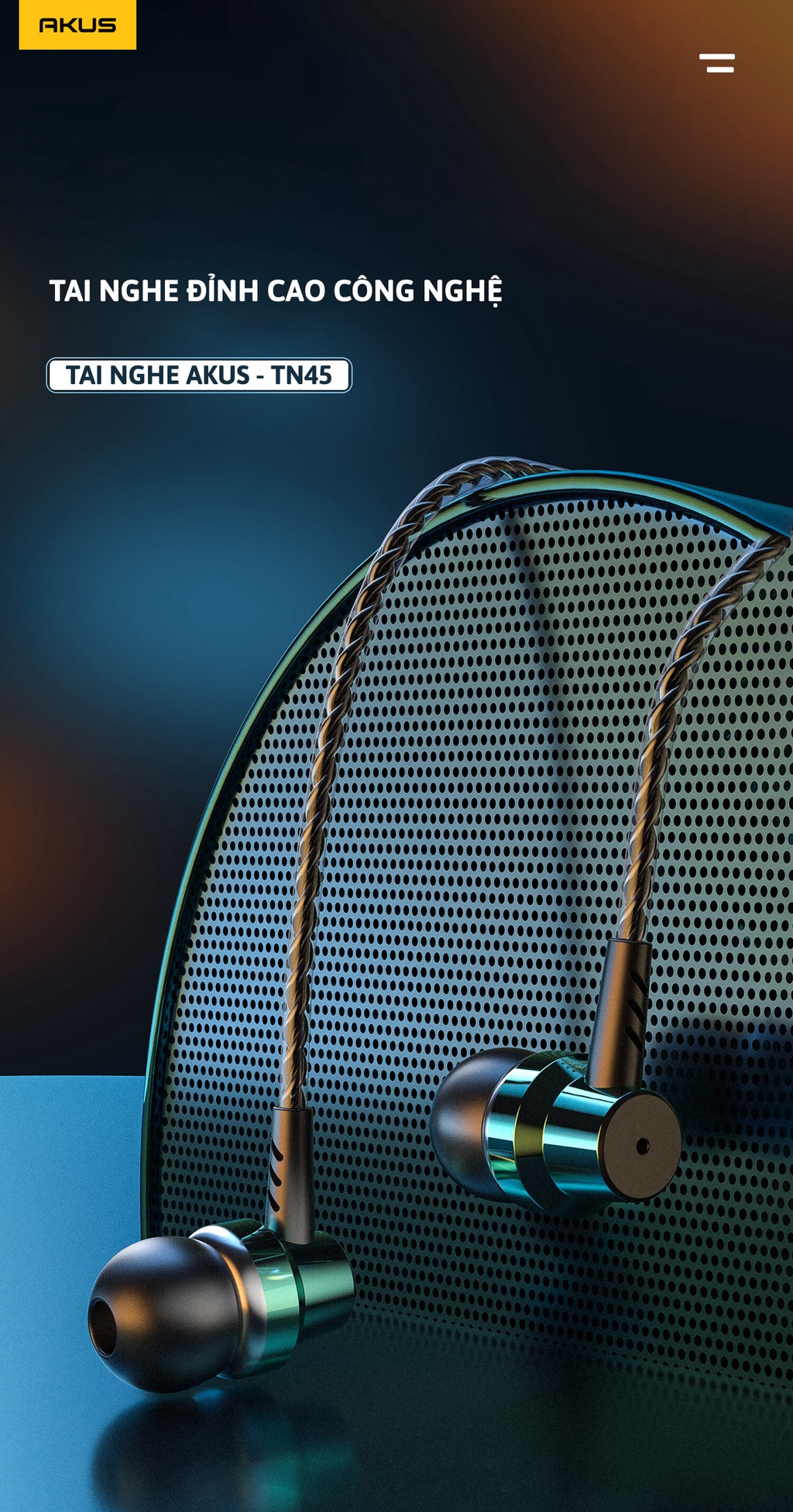 Mô tả Tai nghe nhét tai AKUS-TN45 - Hàng chính hãng - 3