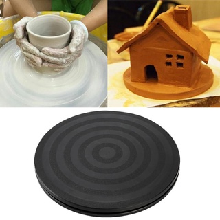 Redbaiaa1 Thực Tế Tròn Cây Cảnh Xoay 360 Bàn Xoay Bánh Xe Gốm Đất Sét Điêu Khắc Bàn Xoay 8 20cm Đen Nhựa Xoay