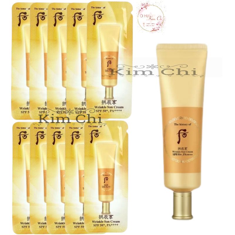 Combo 10 gói Kem chống nắng chống nhăn Whoo Jin Hea Yoon Sun Wrinkle Sun SPF 50