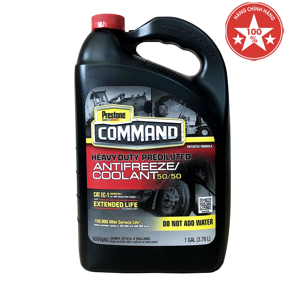 Nước làm mát Prestone Command' 3.78 Lít (Đỏ) | Shopee Việt Nam