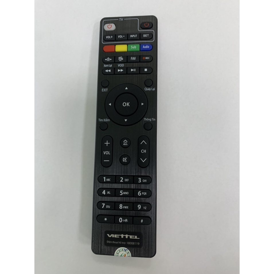 Điều khiển IR dùng cho Set Top Box Viettel có 4 nút TV learn Shopee