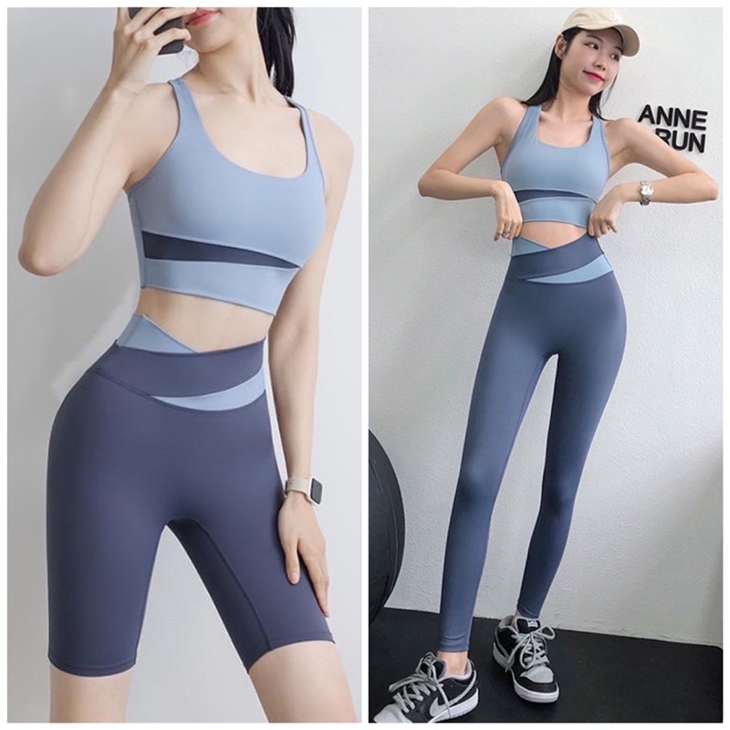 Quần Áo Tập Gym,Yoga Body Tôn Dáng Cao Cấp,Có Mút Ngực,Co Giãn 4 Chiều