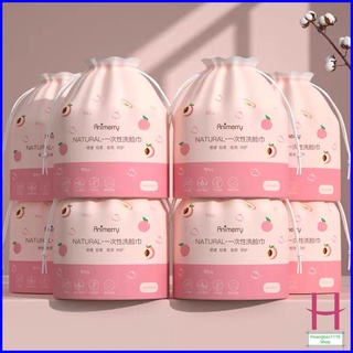 Khăn mặt khô dùng 1 lần tiện lợi kèm túi đựng - Khăn giấy lau, cuộn tẩy trang cotton đa năng dùng 1 lần tiết kiệm { H }