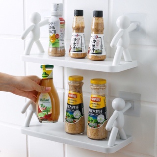 Kệ nhà tắm dán tường,Kệ treo đồ 2 chú lực sỹ phong cách nhật bản