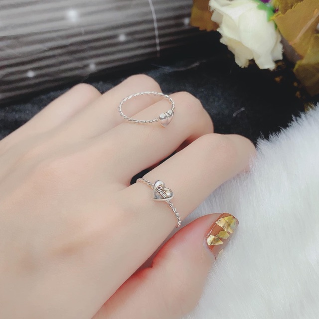Women's 925 Silver Ring, engravable by Tiệm Bạc Giá Gốc