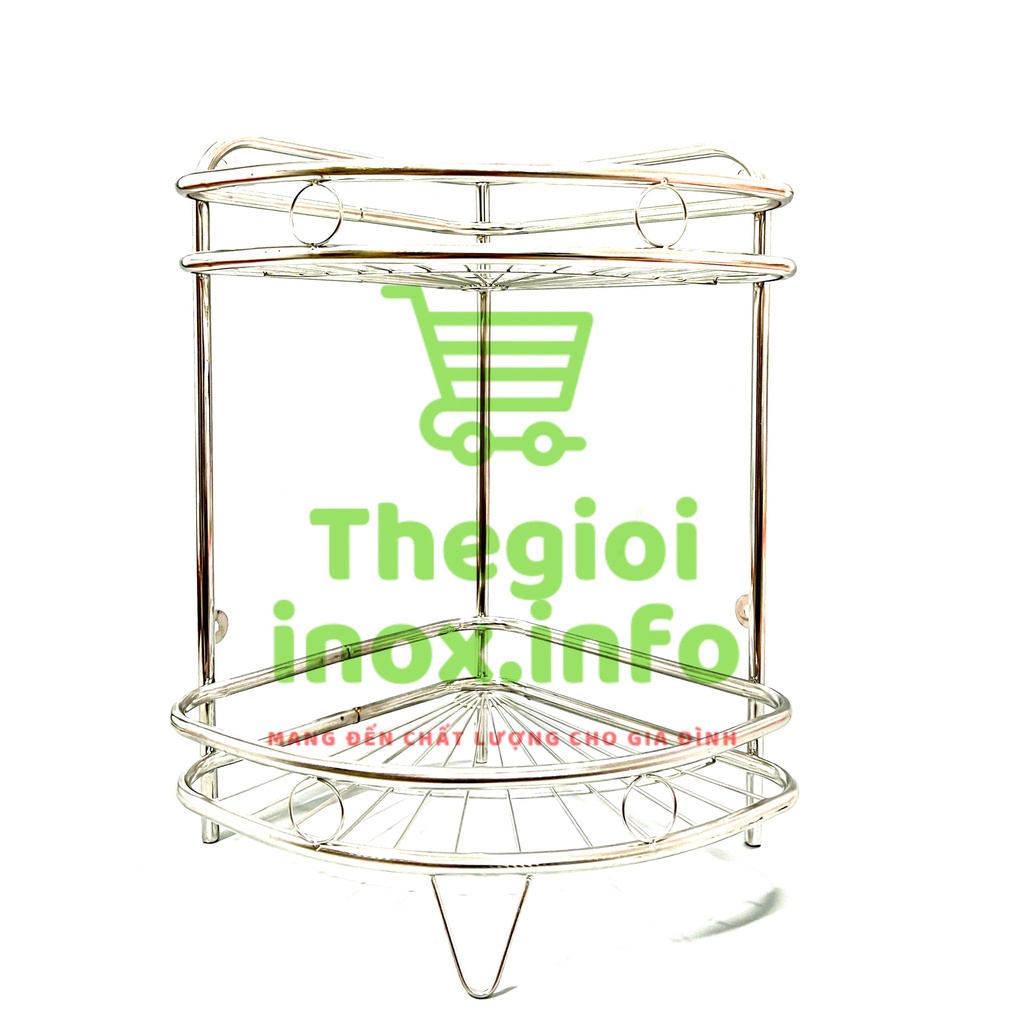 [ BẢO ĐẢM CHẤT LƯỢNG ]Kệ Góc Phòng Tắm 2 Tầng Inox | Shopee Việt Nam