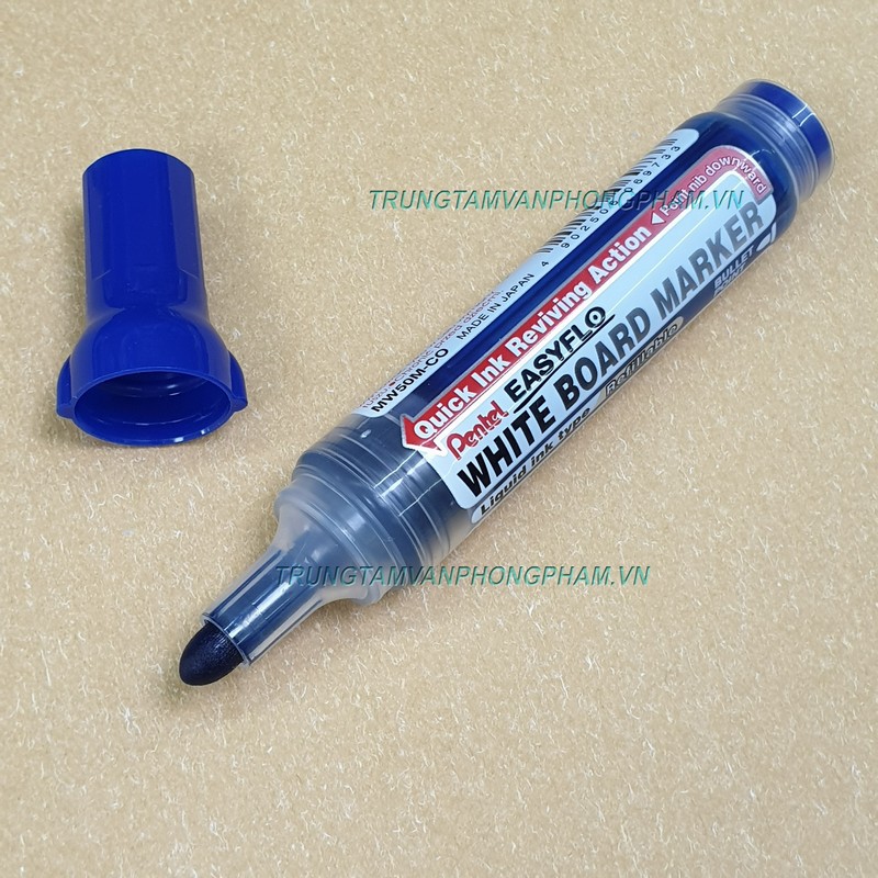 Bút lông bảng Pentel Easyflo Whiteboard Marker Pen MW50M AO BO CO bơm châm mực được Shopee