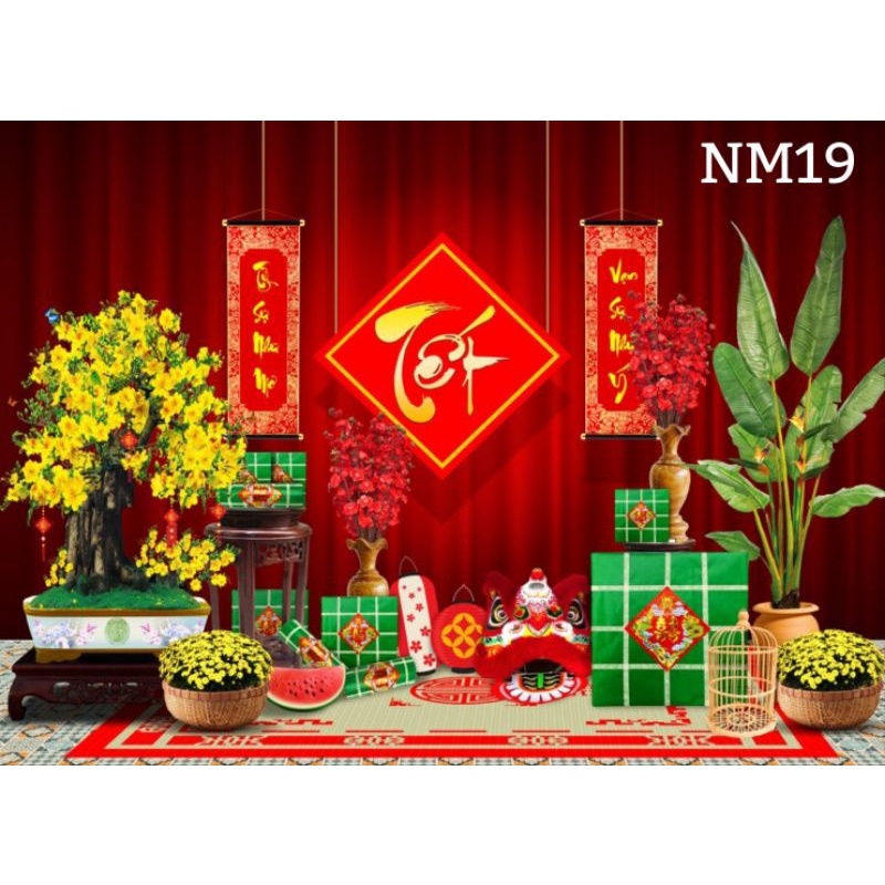 Phông nền chụp ảnh Tết / Phông trang trí Tết 2024 / decor Tết Xưa ...