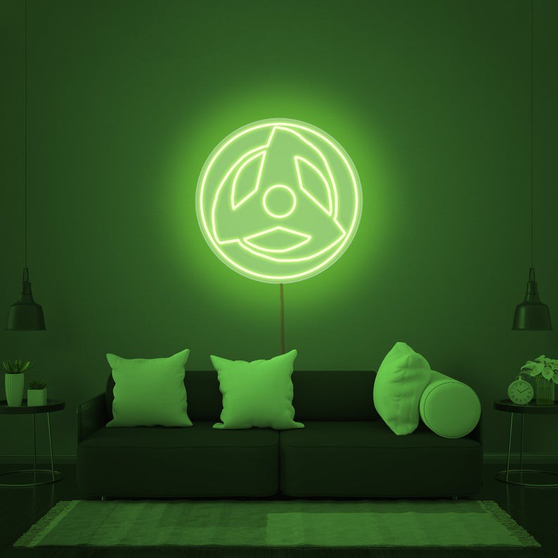 Đèn Led neon saringan - Đèn Led Neon Trang Trí Phòng Naruto [Kích thước 32,5 x 32,5 cm]