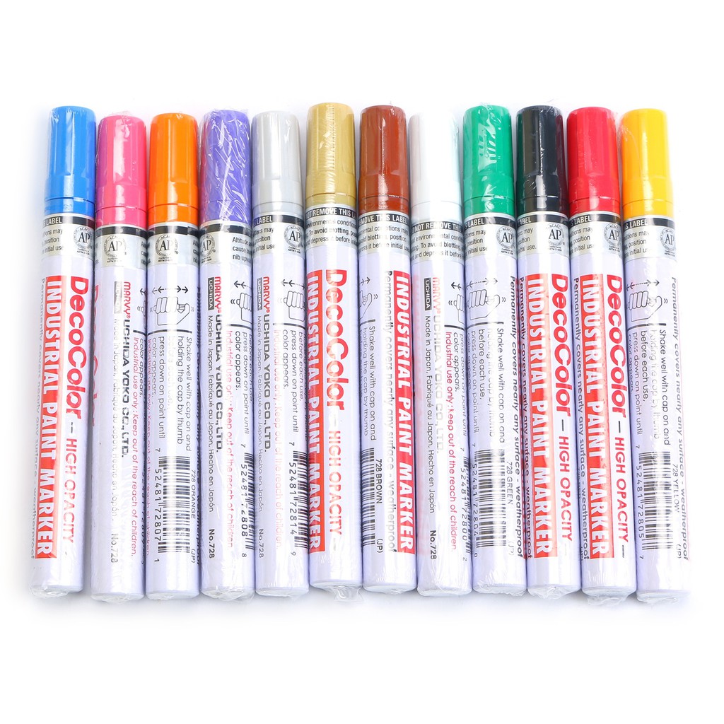 Ảnh Bút sơn không phai Marvy Uchida 728 ngòi 2mm 1