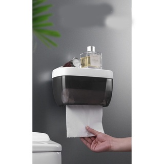 Hộp Đựng Giấy Vệ Sinh Cao Cấp,Kệ Nhà Tắm Chống Nước 2 Ngăn Tiện Lợi
